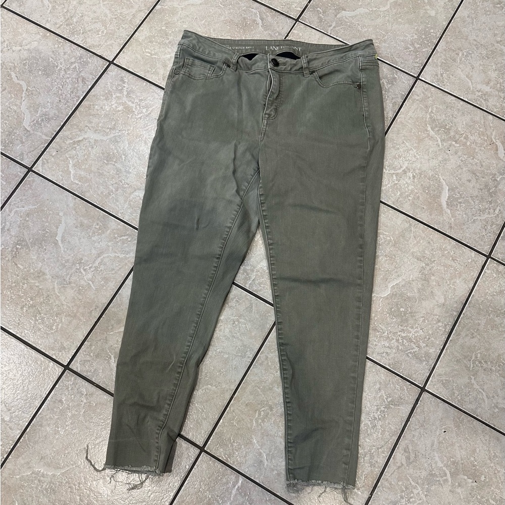 Lane Bryant Women's Green Jeans size 14